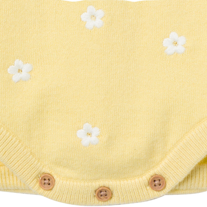 Baby & Toddler Girls Yellow Jersey Sunsuit