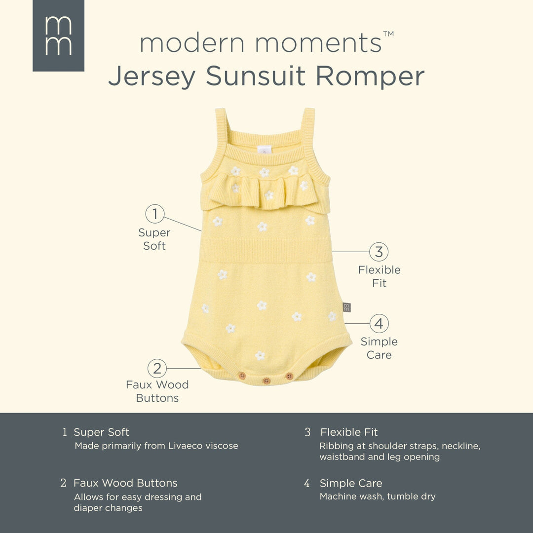 Baby & Toddler Girls Yellow Jersey Sunsuit