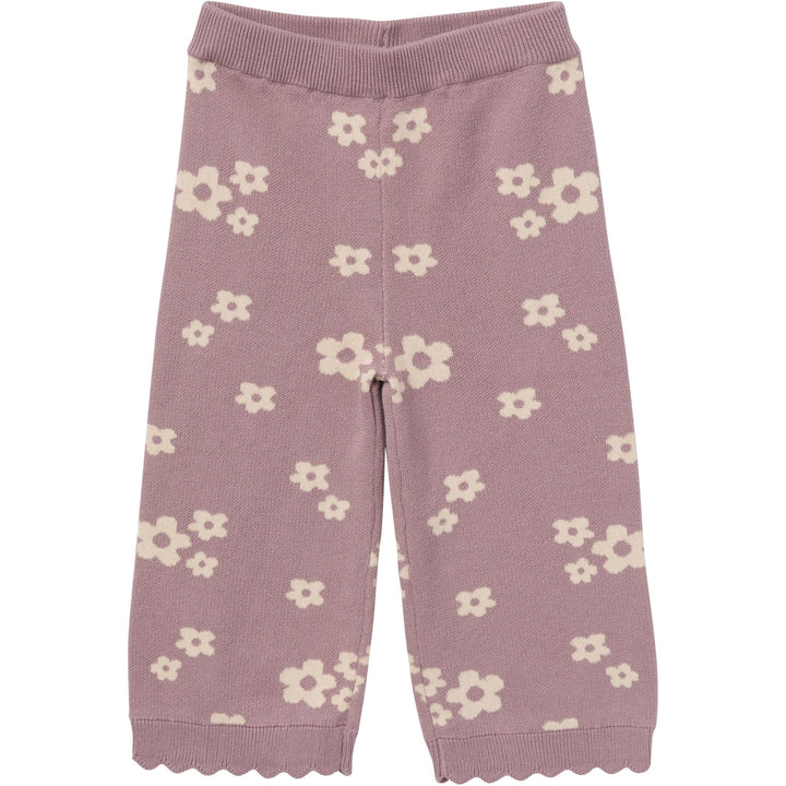 2-Pack Infant & Toddler Girls Medium Lilac Cluster Jacquard Sweater and Pant Set