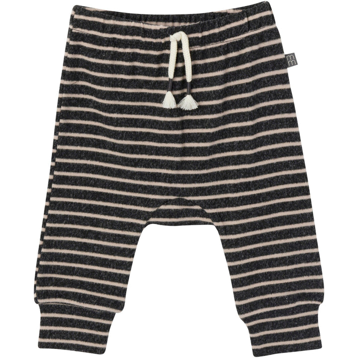 2-Piece Baby Boys Dark Grey Heather Hooded Brushed Hacci Set