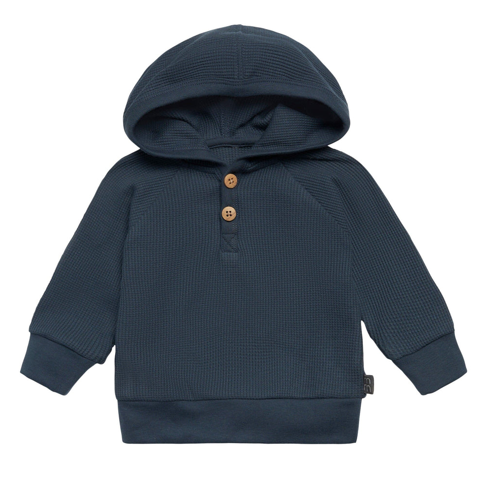 2-Piece Baby Boys Navy Hoodie and Pant Set