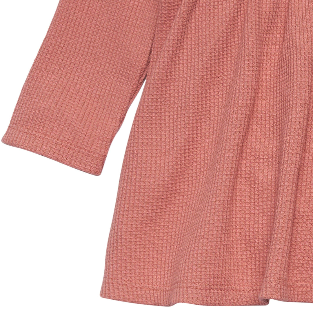 2-Piece Baby Girls Dark Pink Dress Set