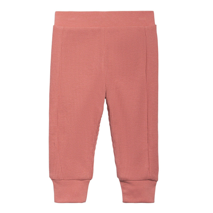 2-Piece Baby Girls Medium Rose Hoodie and Pant Set