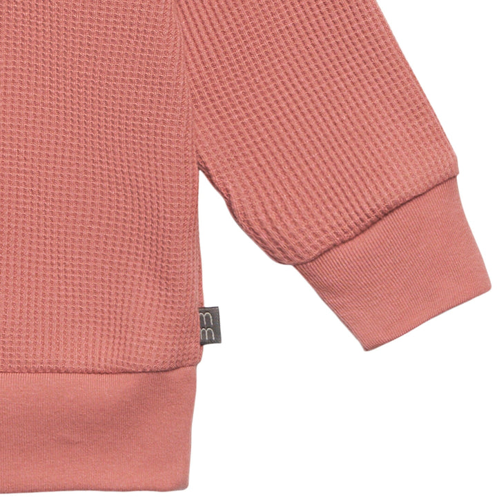 2-Piece Baby Girls Medium Rose Hoodie and Pant Set