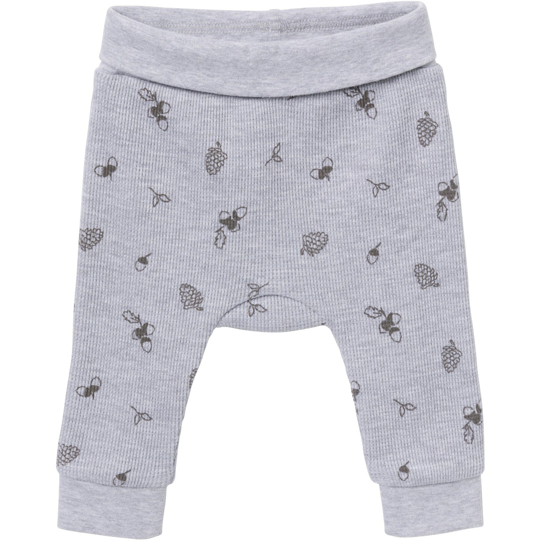 2-Piece Baby Neutral Acorn Grey Heather Bodysuit and Pant Set