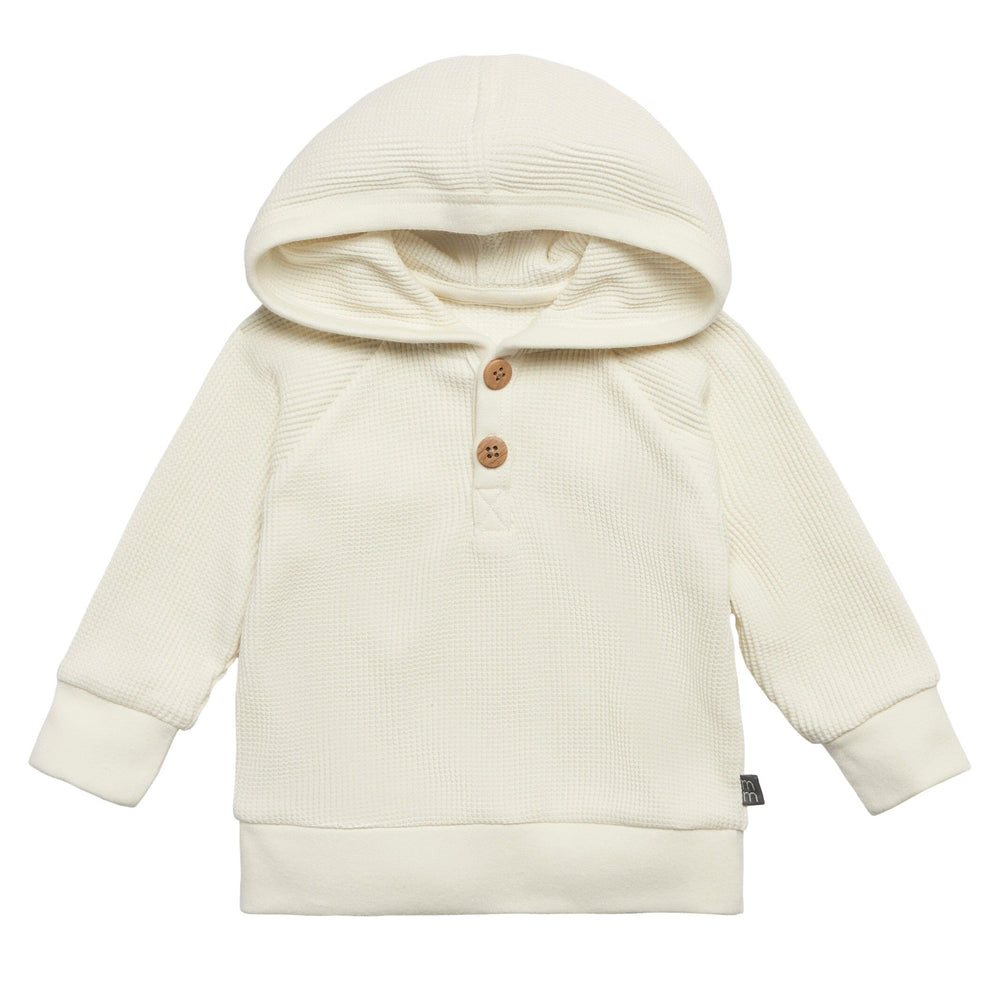 2-Piece Baby Neutral Ivory Hoodie and Pant Set