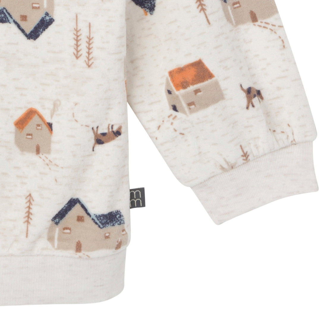 2-Piece Infant & Toddler Boys Oatmeal Village Pajama Set