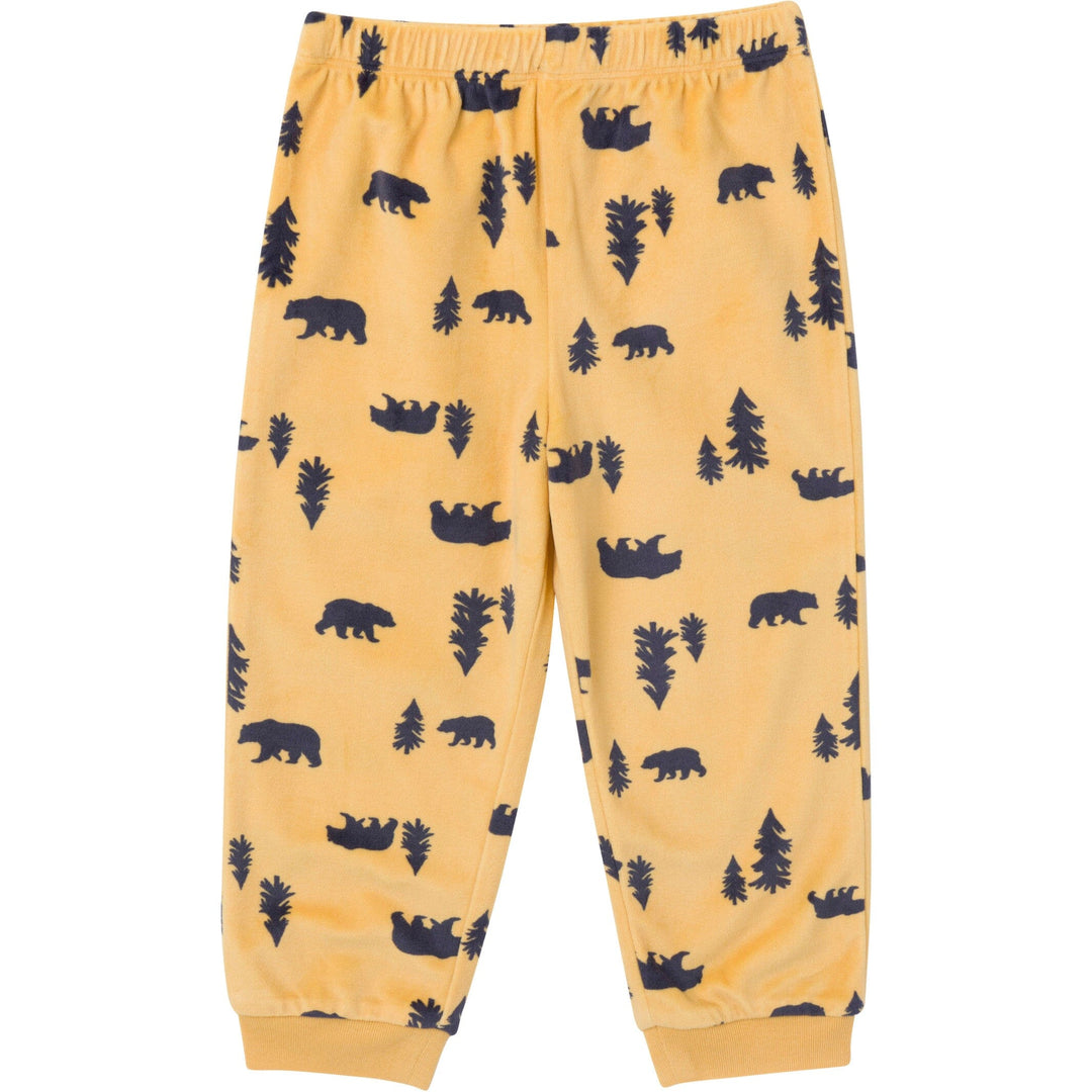 2-Piece Infant & Toddler Boys Yellow Forest Pajama Set