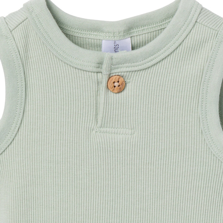 4-Piece Baby Boys Green/Navy Bodysuit and Short Set