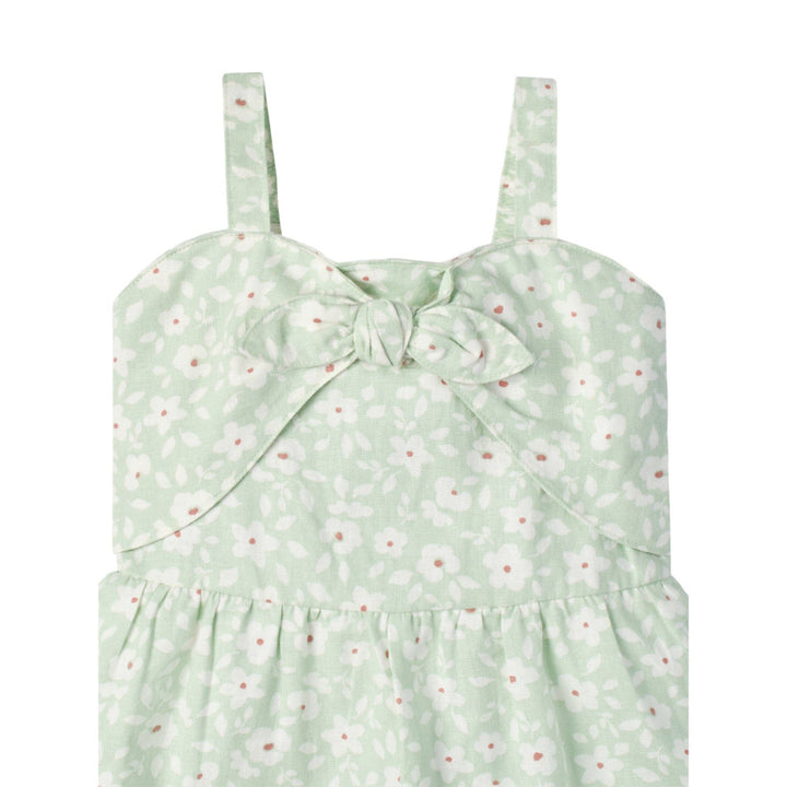 Infant and Toddler Girls Aqua Romper