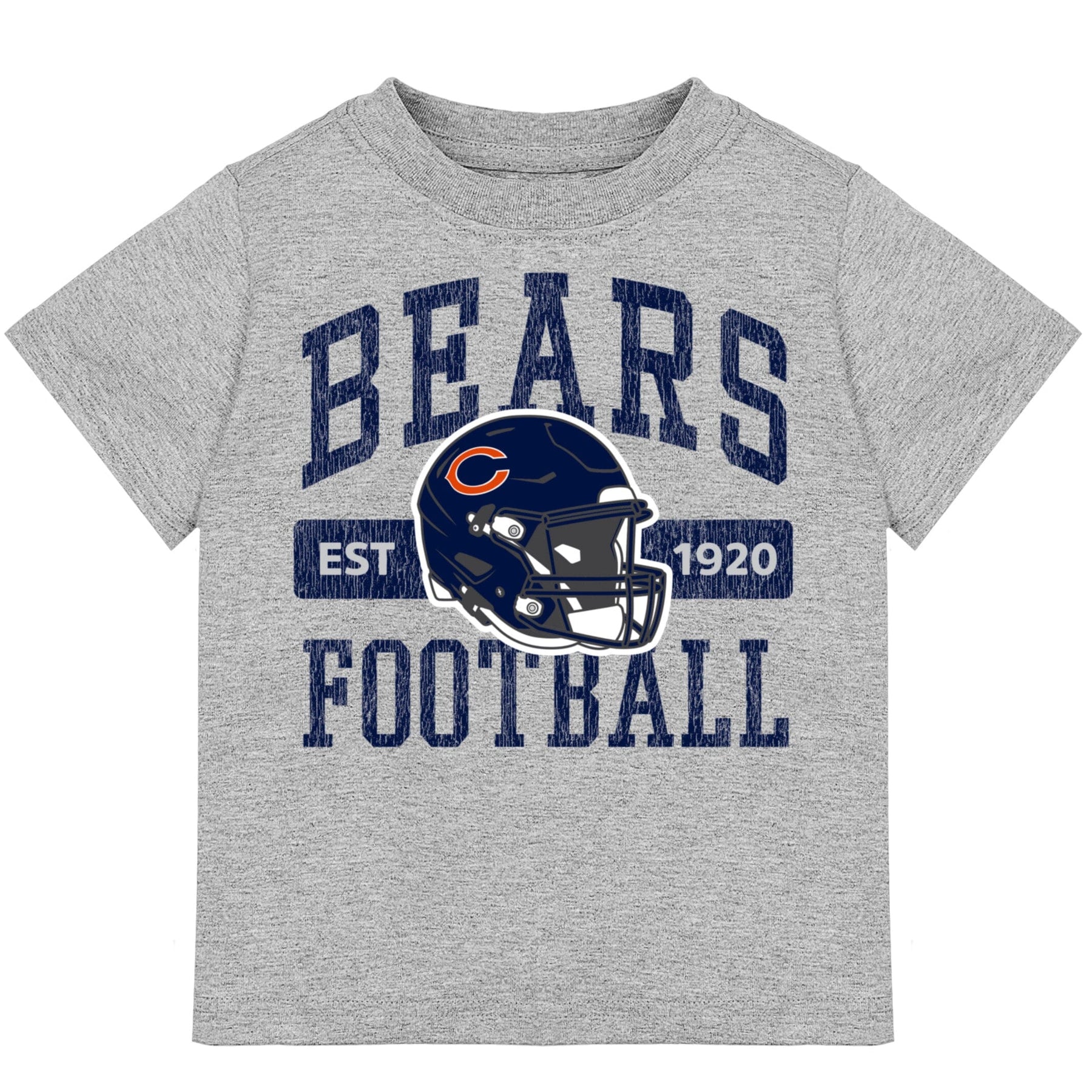 Football Fan Shop Officially Licensed NFL Short Sleeve Crew Neck - Bears - White