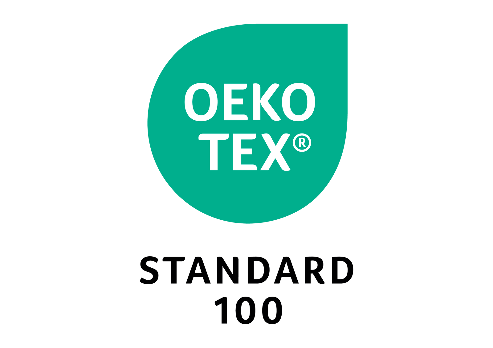 OEKO-TEX® logo. We use STANDARD 100 by OEKO-TEX® certification on products tested in an independent laboratory against a list of more than 400 harmful substances, including PFAS. Certified products are marked with this label. Feel confident that your baby is wearing safe clothing.