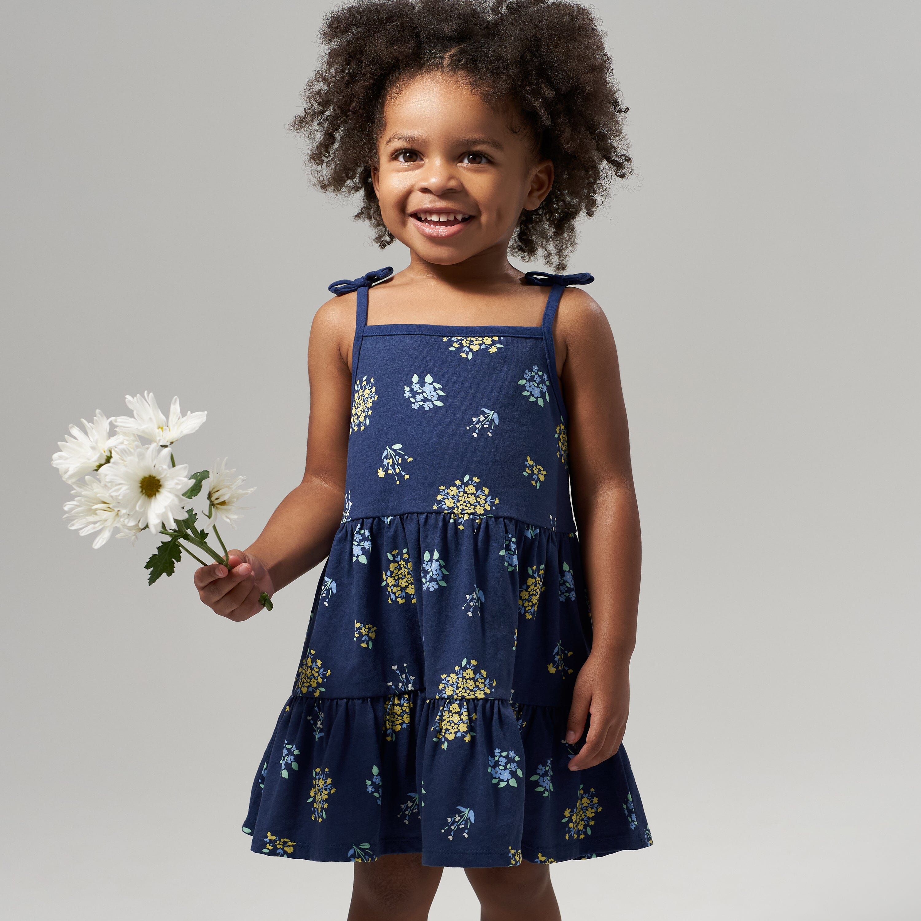 Baby girl store blue floral dress