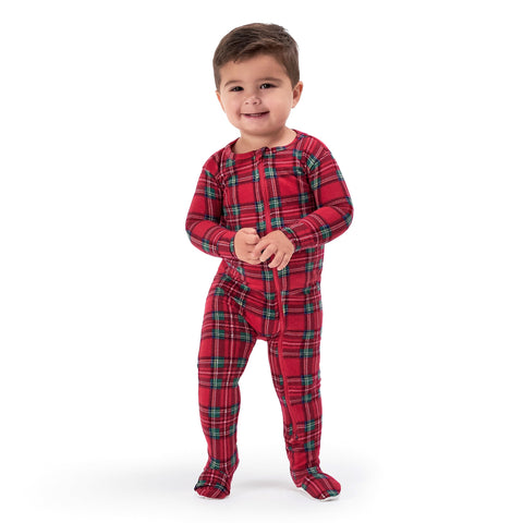 Baby & Toddler Neutral Stewart Plaid Hacci Snug Fit Footed Pajamas – Gerber  Childrenswear