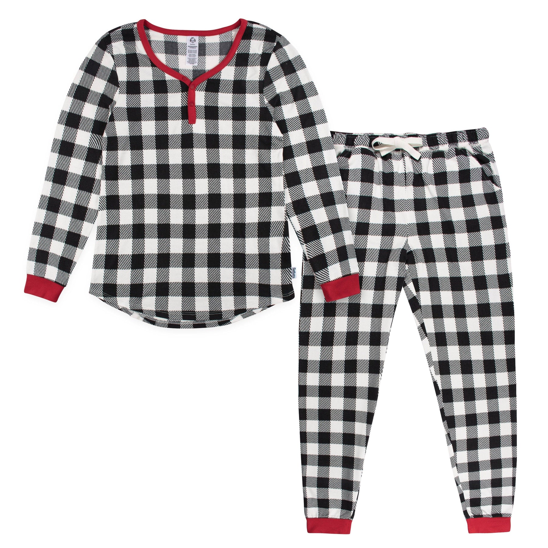 Hacci Plaid – Pajama Women\'s Childrenswear 2-Piece Gerber Set Buffalo