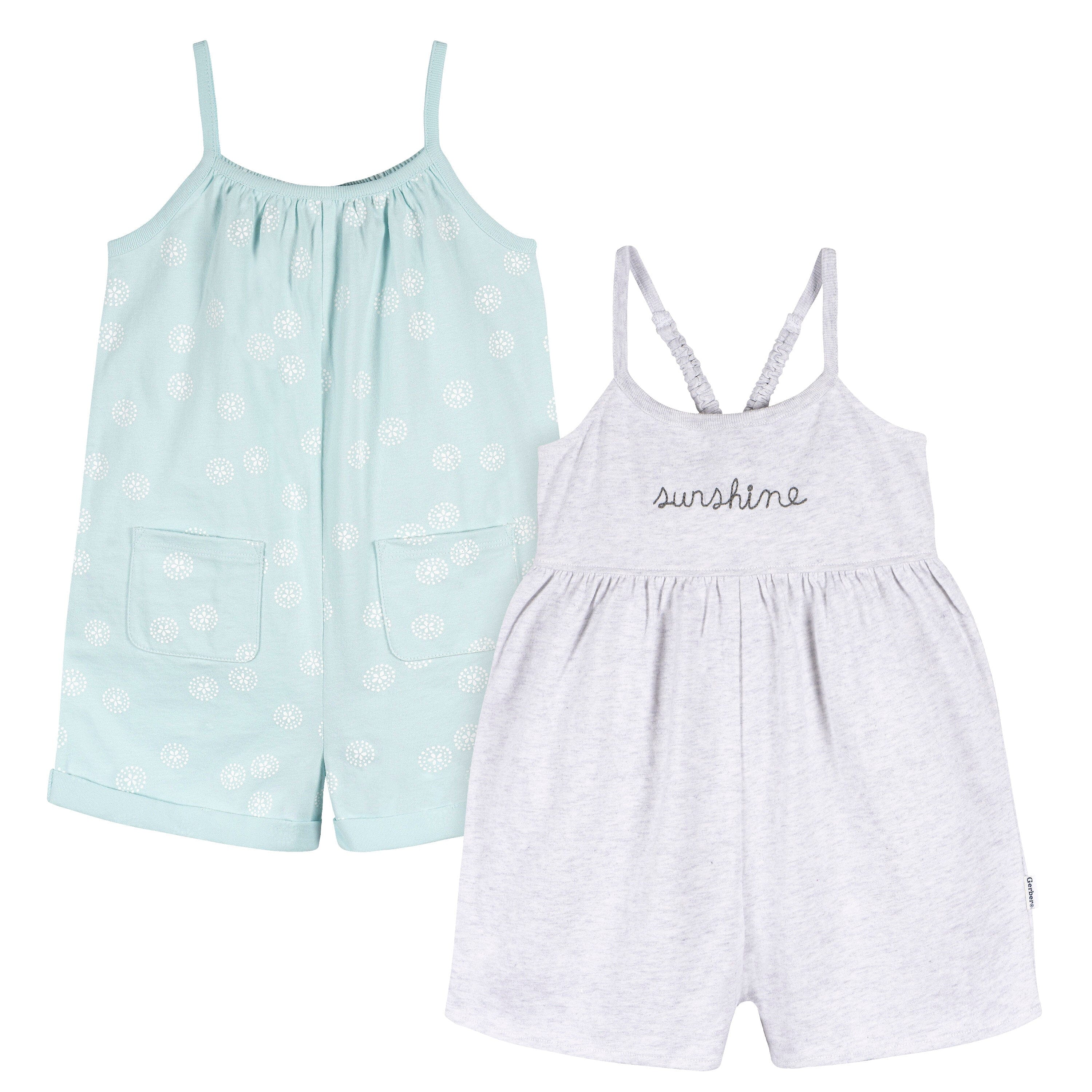 Girls hotsell grey romper