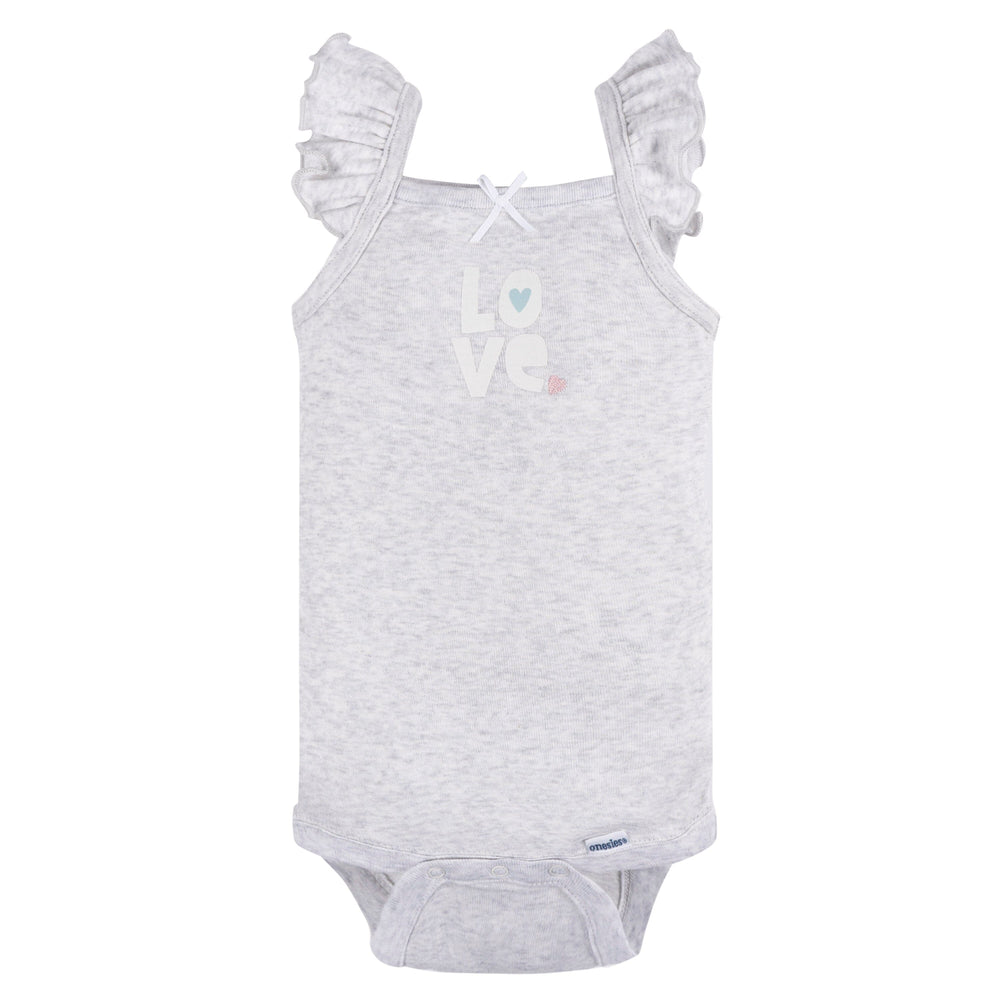 4-Pack Baby Girls Seaside Onesies® Bodysuits