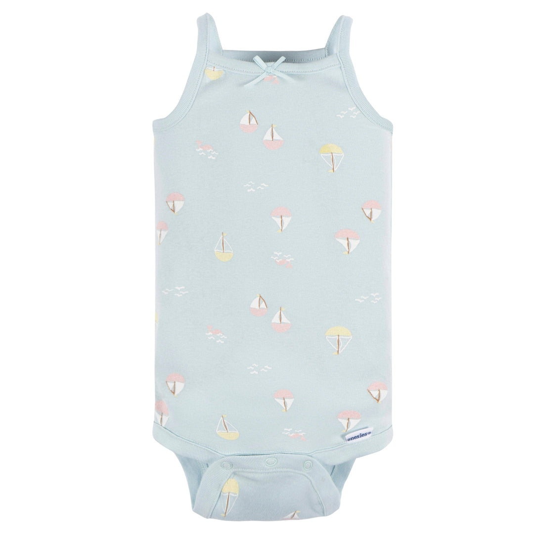 4-Pack Baby Girls Seaside Onesies® Bodysuits