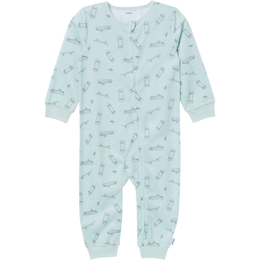 3-Pack Infant & Toddler Boys Skate Footless Pajamas