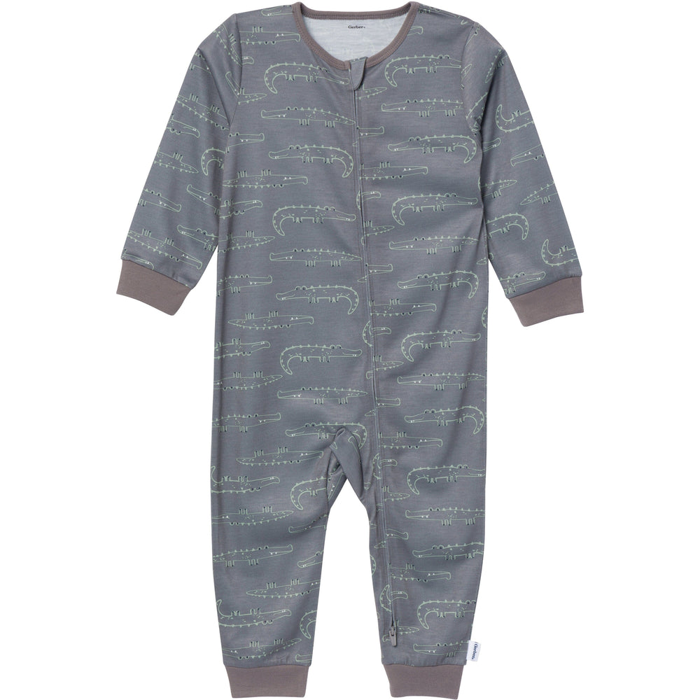 3-Pack Infant & Toddler Boys Jungle Footless Pajamas