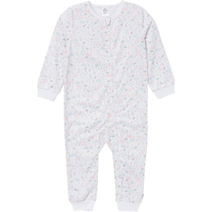 3-Pack Infant & Toddler Girls Bunnies Footless Pajamas