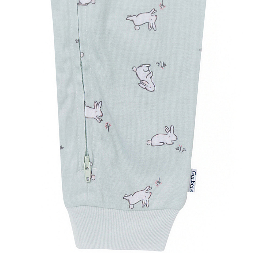 3-Pack Infant & Toddler Girls Bunnies Footless Pajamas