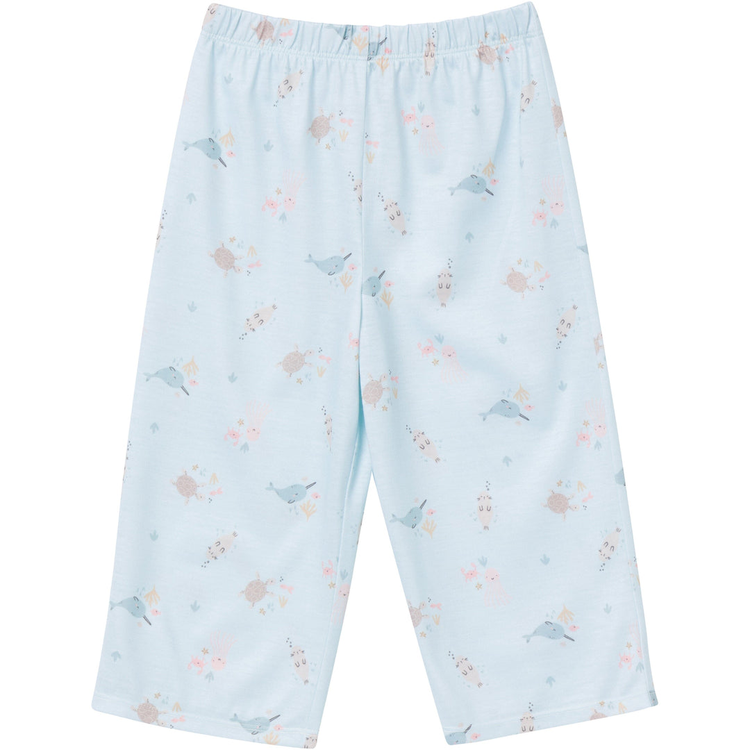 2-Piece Toddler Girls Sea Pajama Set