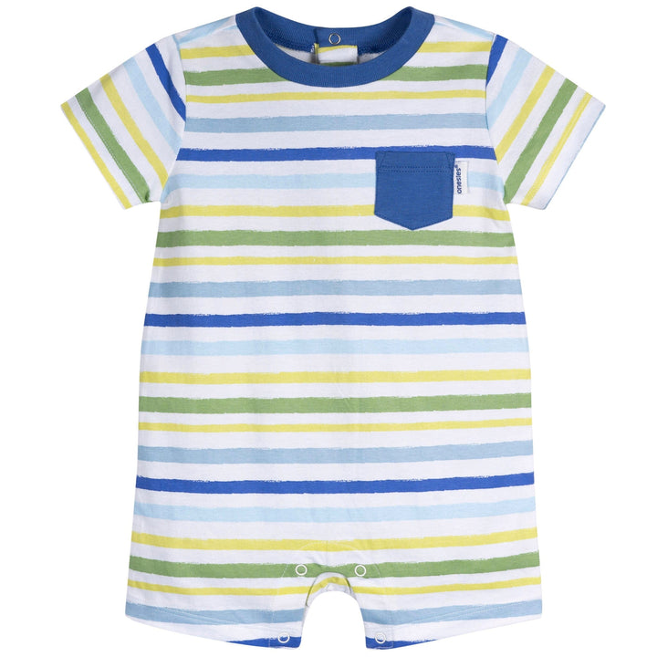 3-Pack Baby Boys Fun Rompers