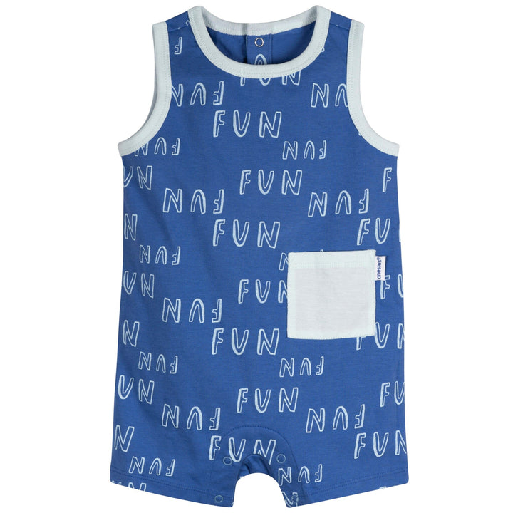 3-Pack Baby Boys Fun Rompers