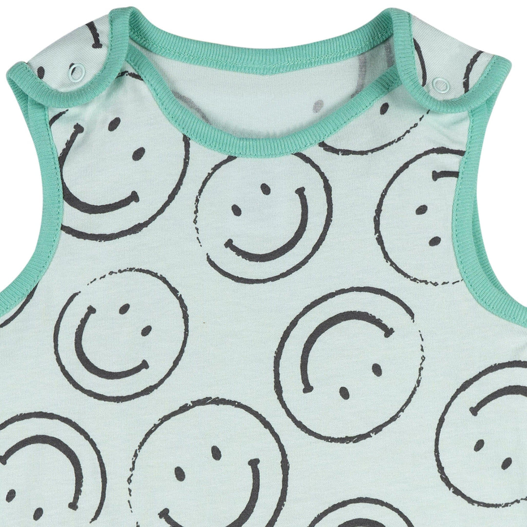 3-Pack Baby Neutral Smiles Rompers