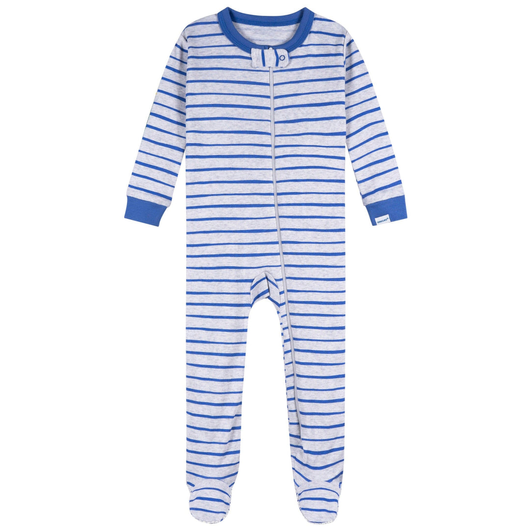 4-Pack Baby Boys Snack Truck Snug Fit Footed Pajamas