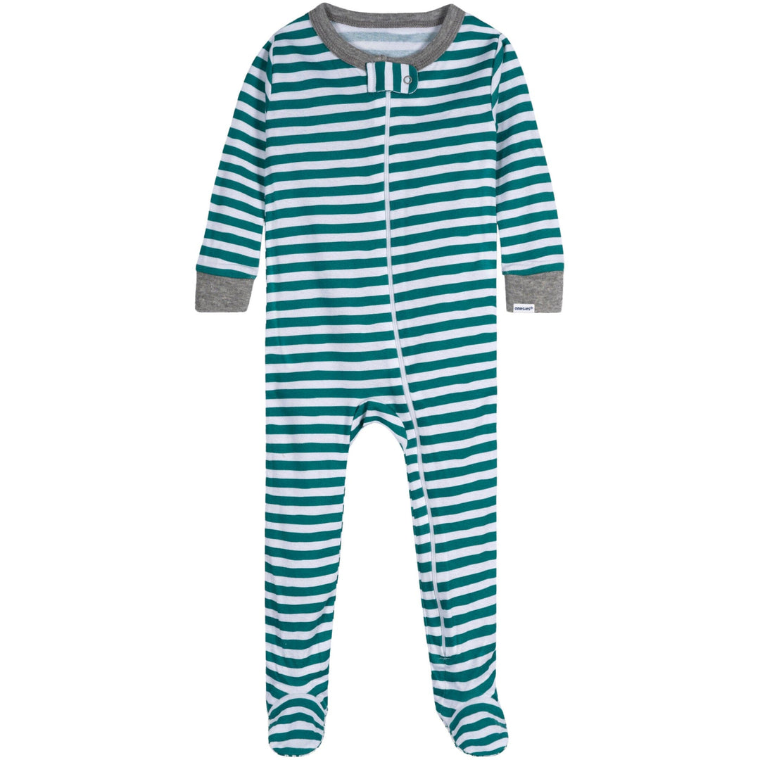 4-Pack Baby Boys Treats Snug Fit Footed Pajamas