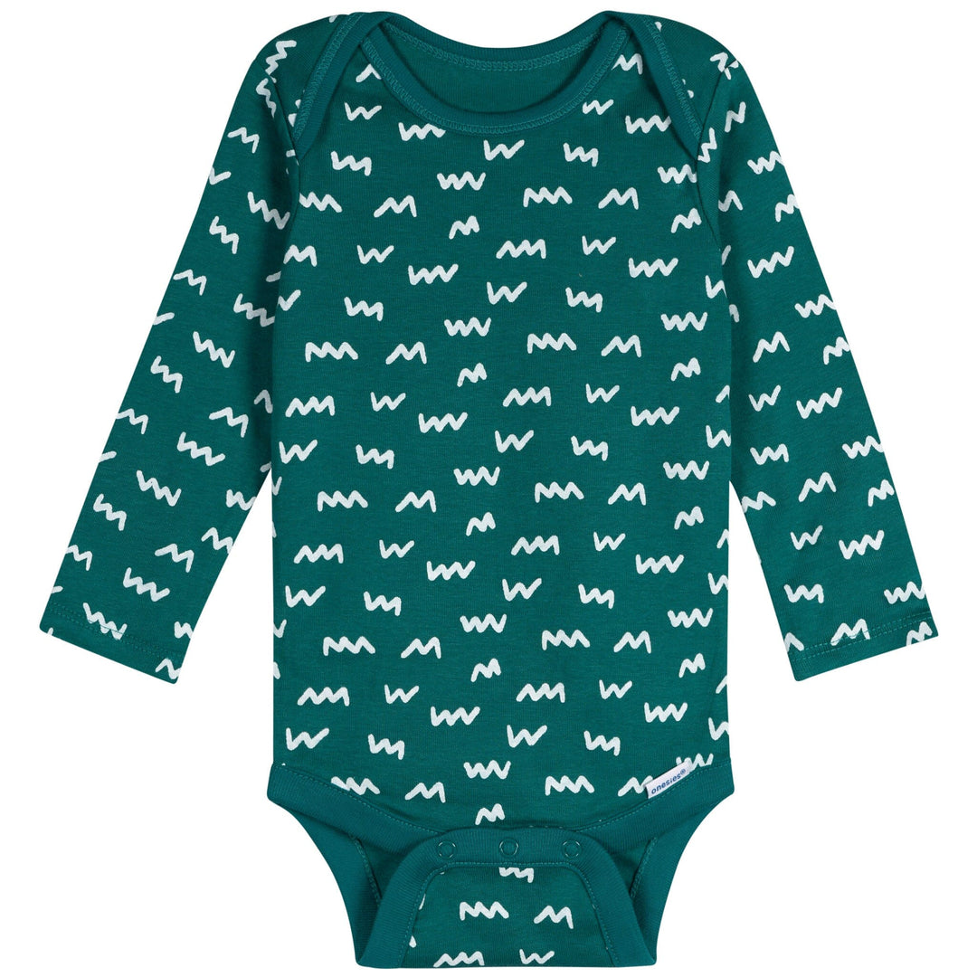 6-Pack Baby Boys Dinos Long Sleeve Onesies® Bodysuits