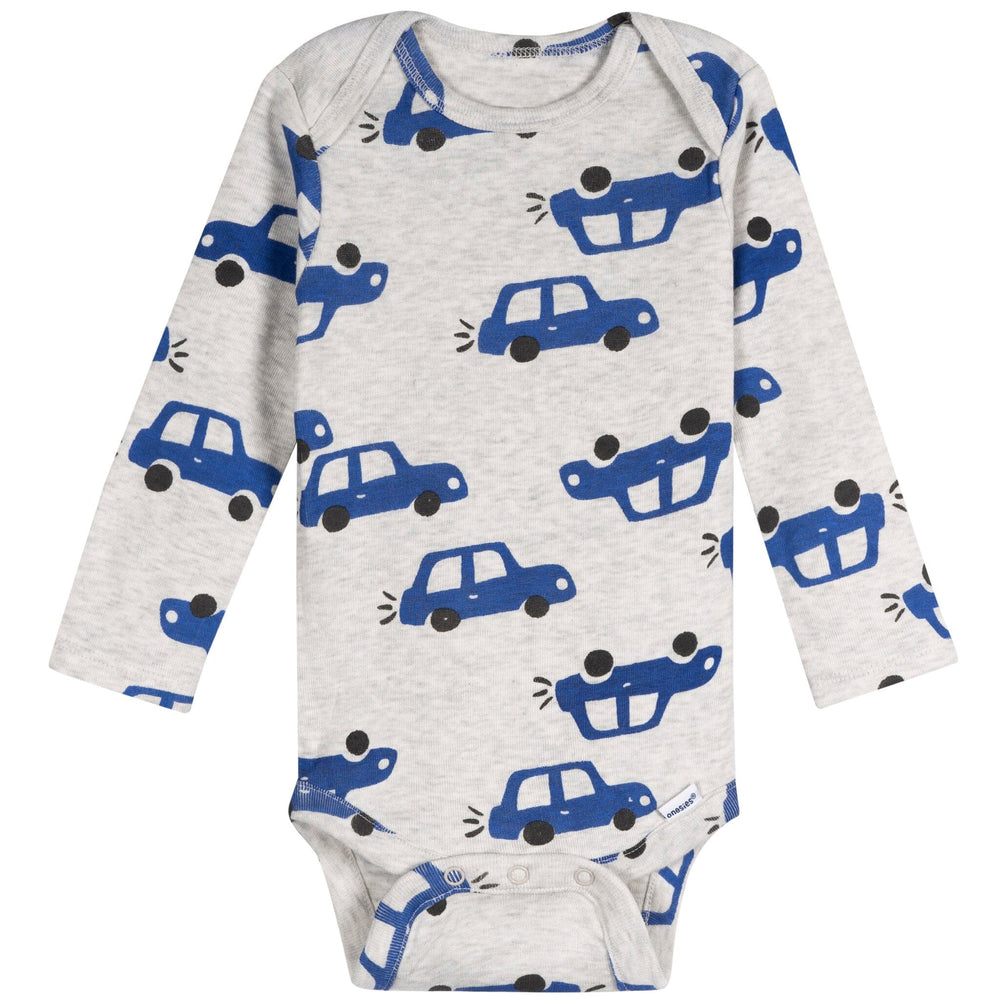 6-Pack Baby Boys Food Long Sleeve Onesies® Bodysuits