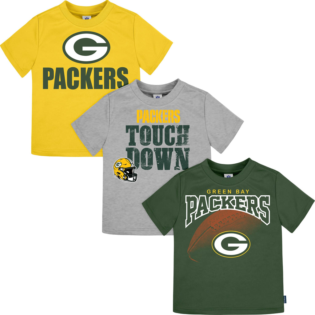 3 Pack Baby Toddler Boys Packers Short Sleeve Shirts Gerber Childrenswear