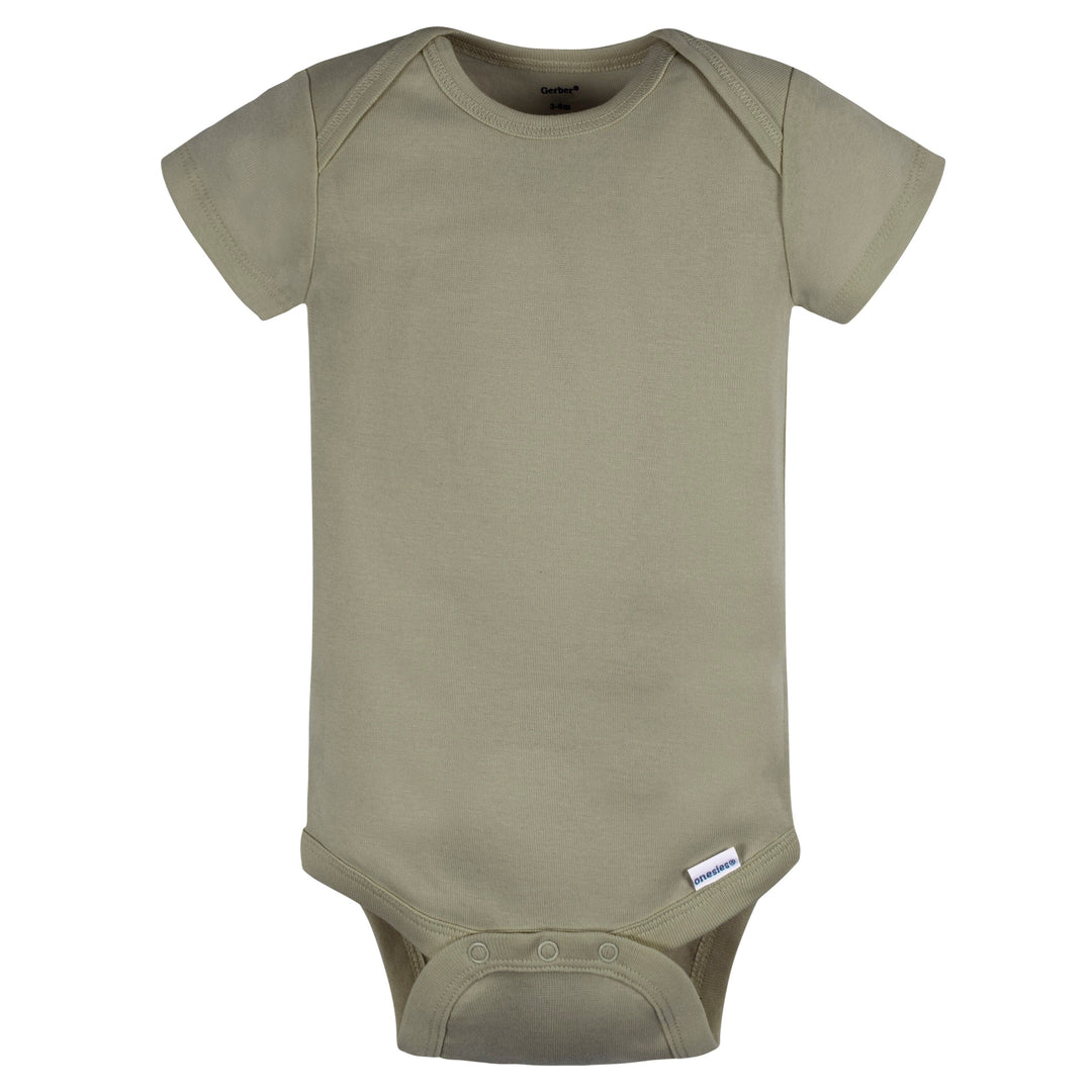 5-Pack Baby Boys Green/ Brown Short Sleeve Onesies® Bodysuits