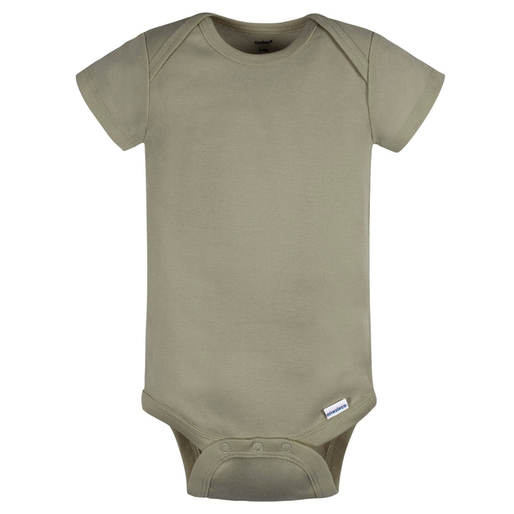 5-Pack Baby Boys Green/ Brown Short Sleeve Onesies® Bodysuits