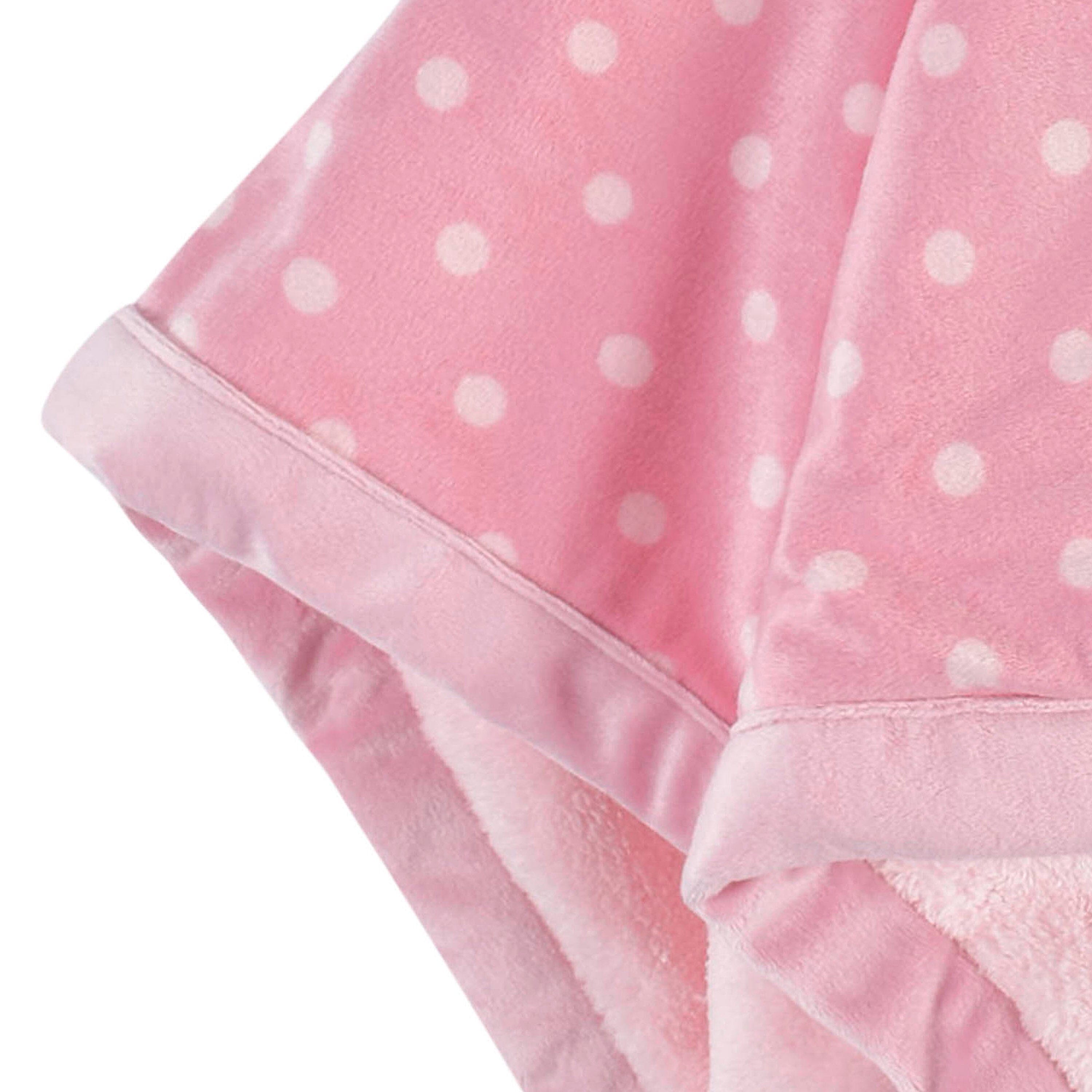 Pink polka dot discount blanket