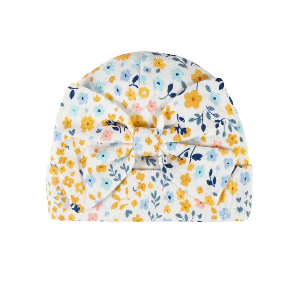 3-Pack Baby Girls Daisy Caps