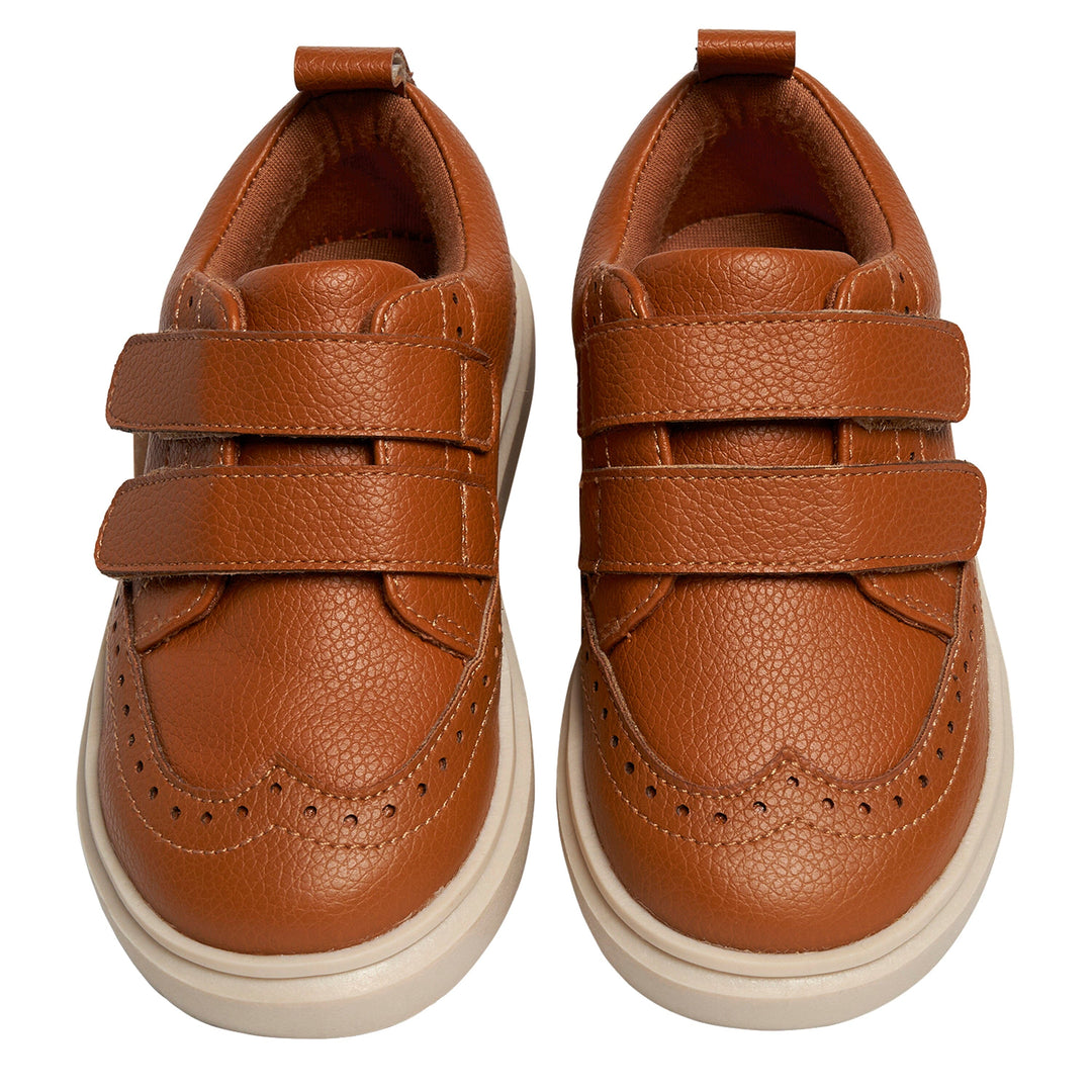 Toddler Boys Brown Wingtip Sneaker