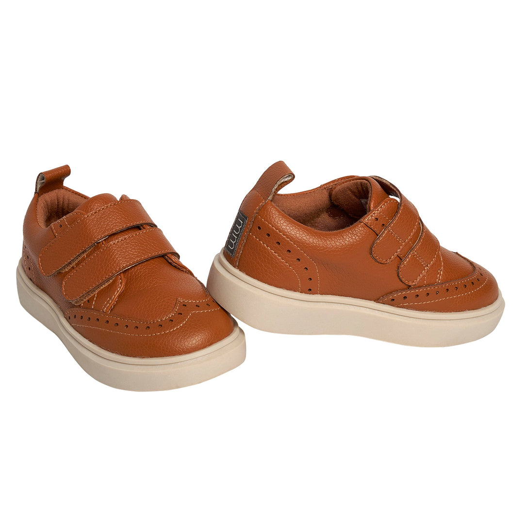 Toddler Boys Brown Wingtip Sneaker