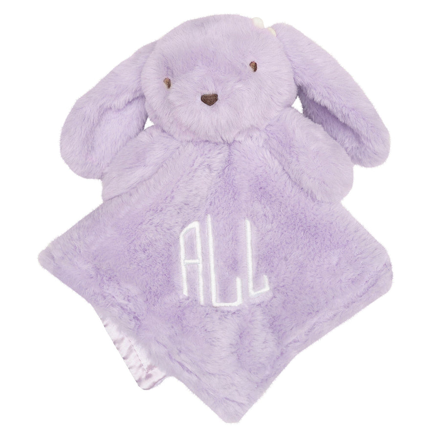 Embroidered Baby Girls Purple Bunny Security Blanket