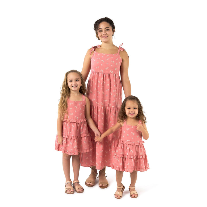 Infant & Toddler Girls Pink Raspberries Gauze Dress