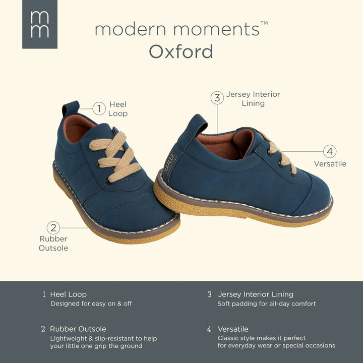 Infant & Toddler Boys Navy Oxfords