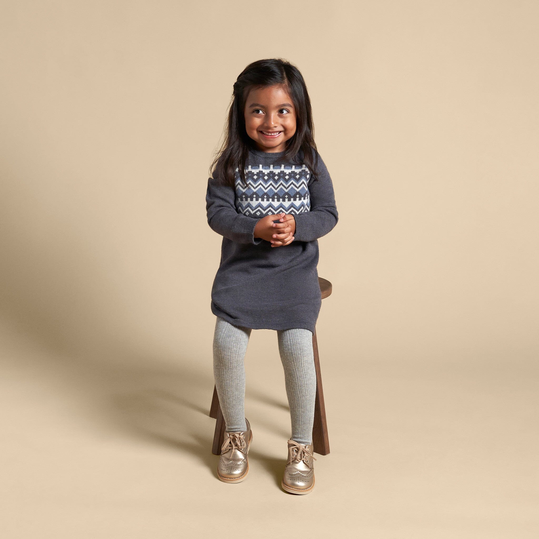 Girls fair isle sweater shops dress