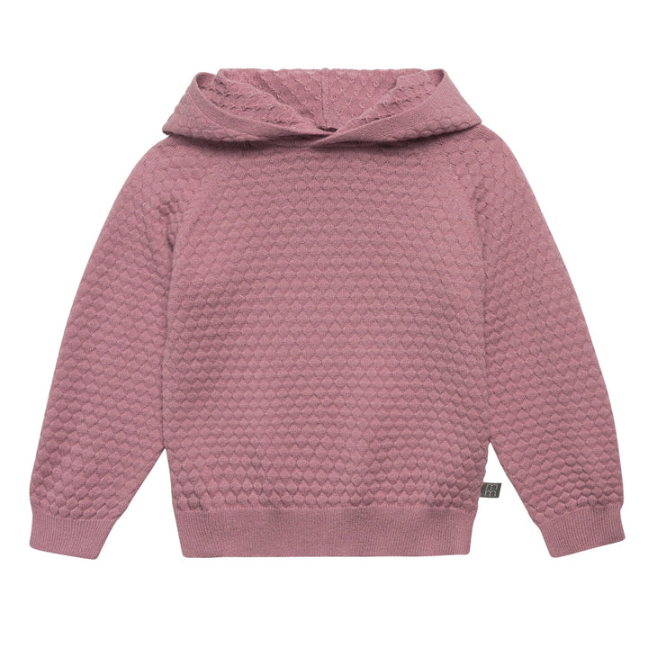 2-Piece Infant & Toddler Girls Rose Sweater Knit Hoodie Set