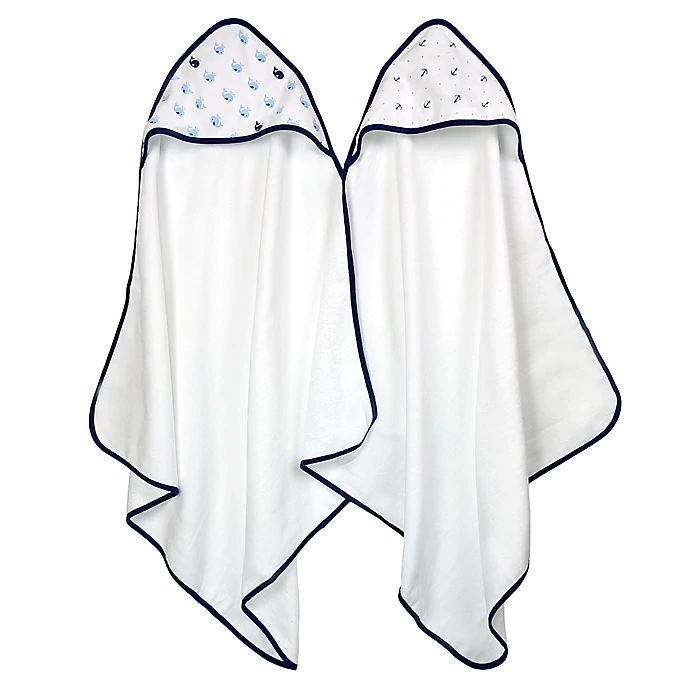 2-Pack Boys Sea Hooded Towels-Gerber Childrenswear