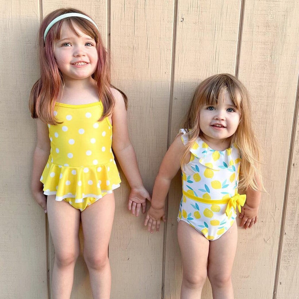 Conservative Three-Piece Swimsuit for Children Full Coverage Girls