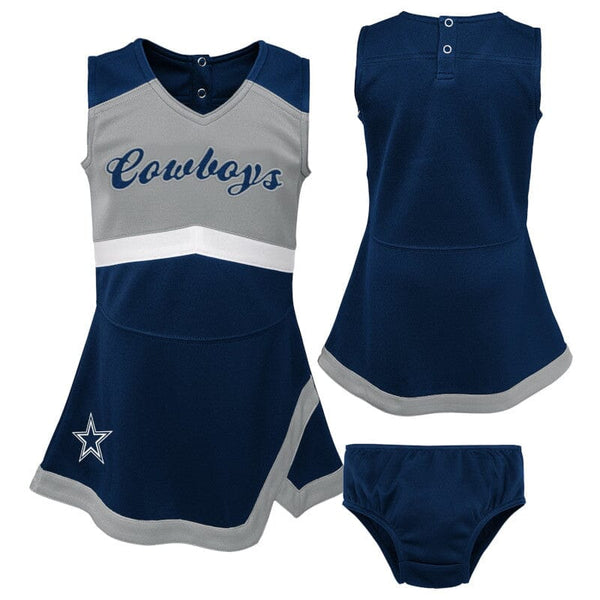 NFL Dallas Cowboys Toddler Girls' Cheer Pajama Set - 12M