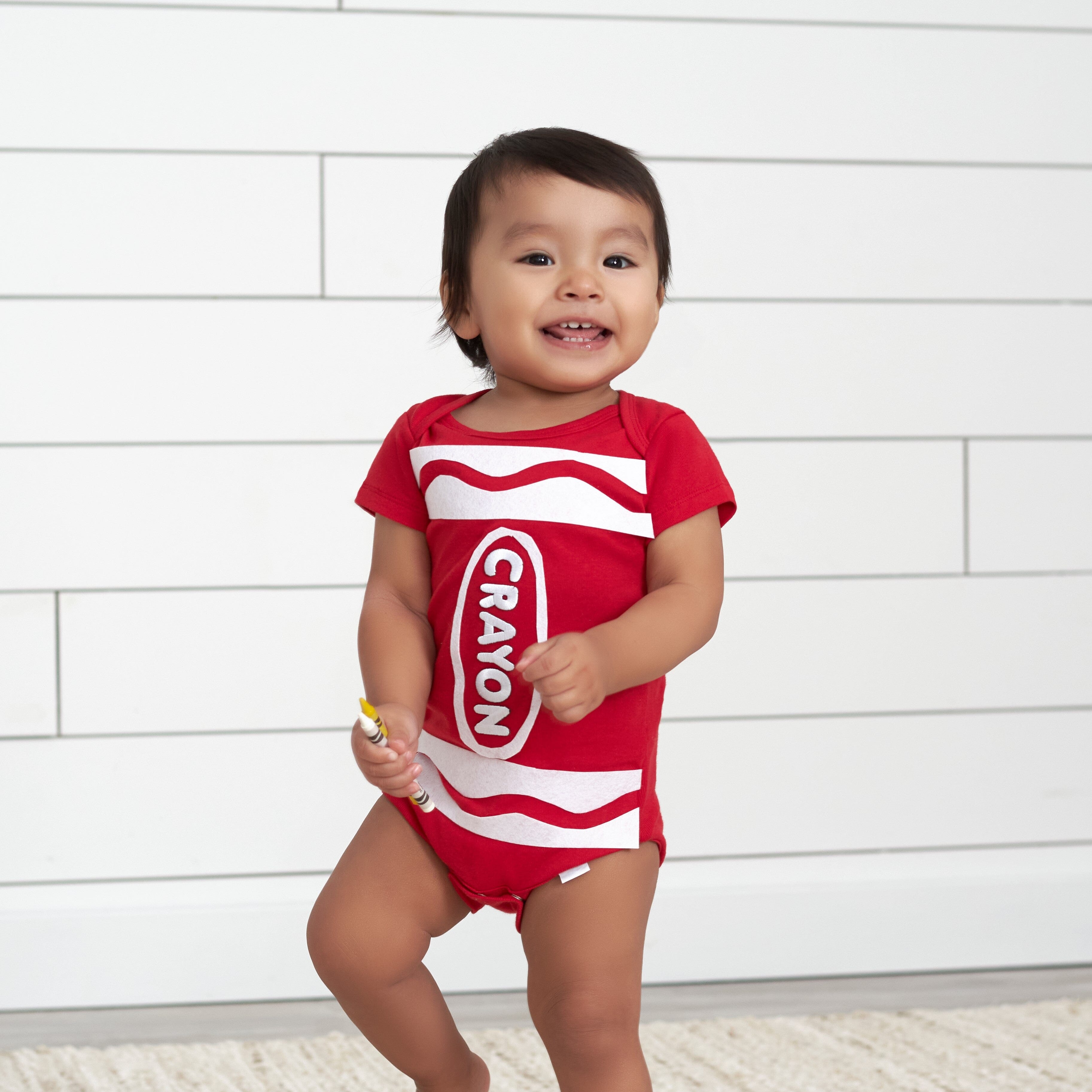 Red onesie baby fashion girl